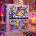 Trippy & Groovy Bold and Easy Coloring Book