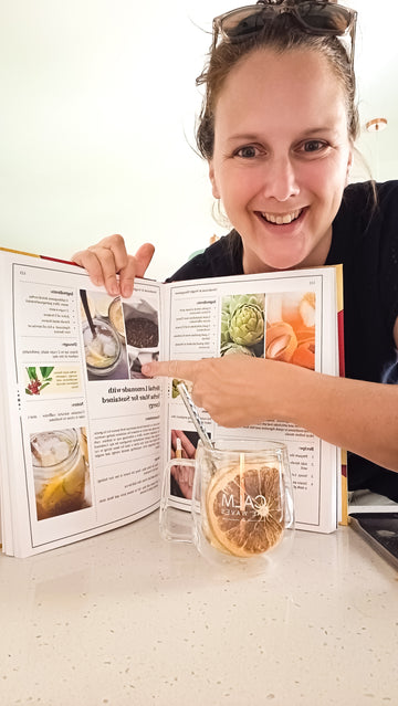 Old Ways Remedies Book shown in a home kitchen